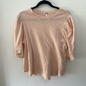 Free people ruffle top!